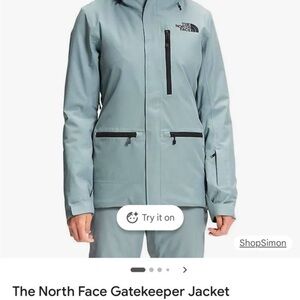 The North Face Women's silver Blue Ski Jacket